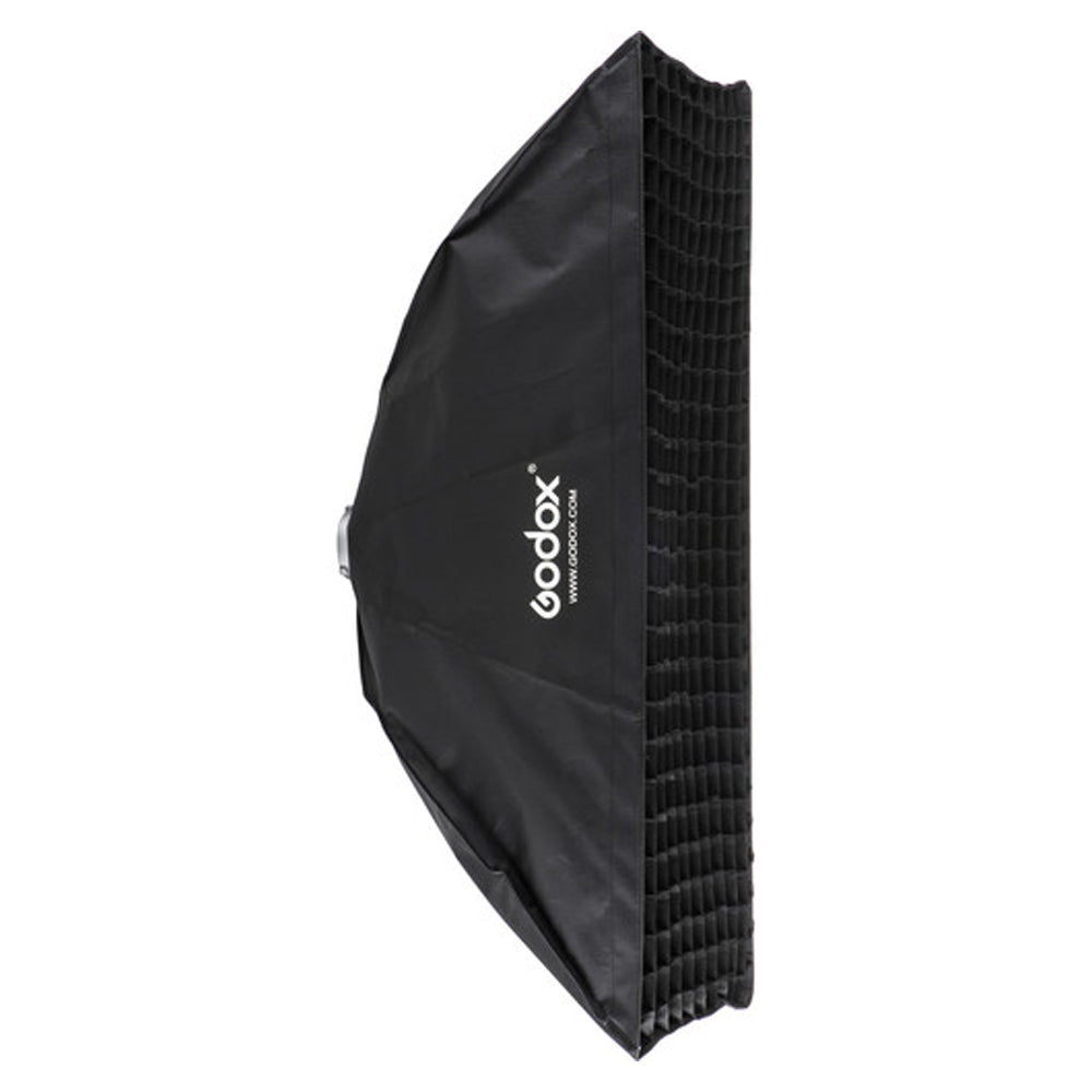 SOFTBOX GODOX DE 35X160CM CON GRILLA Y ANILLO ADAPTADOR CON MONTURA TIPO S