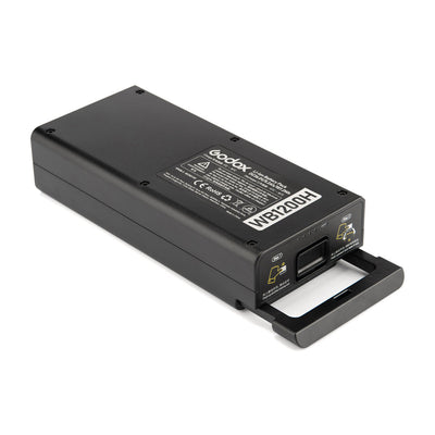 BATERIA GODOX WB1200H PARA FLASH PORTABLE GODOX WITSTRO AD1200PRO DE 1200W CON SISTEMA DE ALIMENTACION