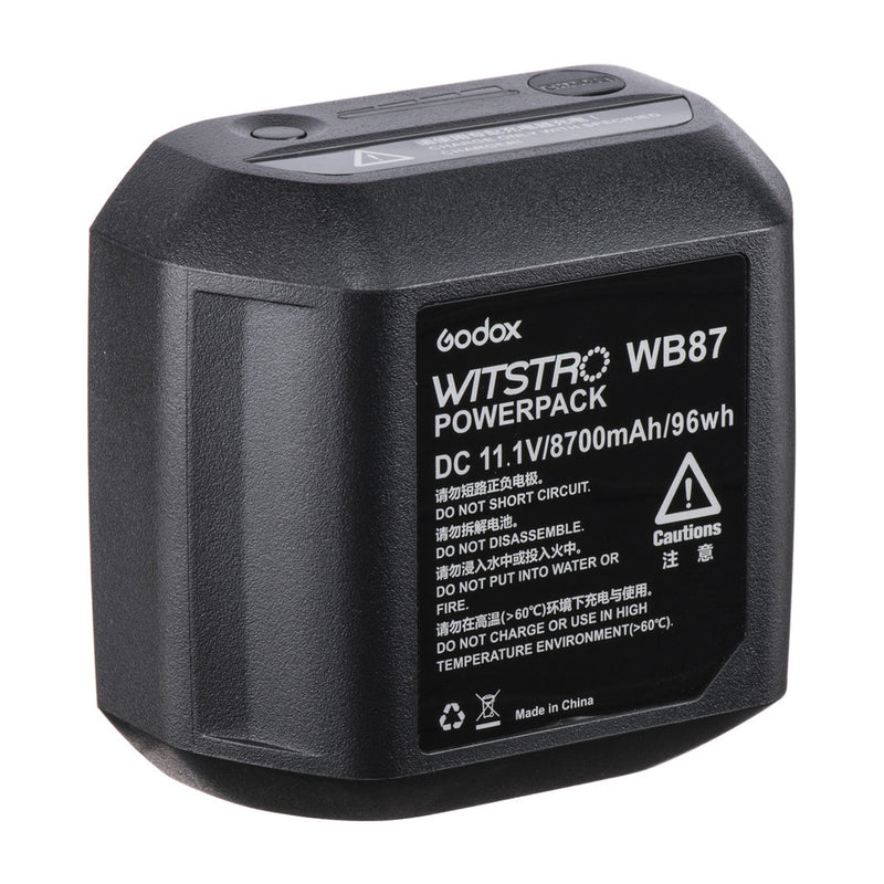 BATERIA GODOX WB87 PARA FLASH PORTABLE GODOX WITSTRO AD600 PORTATIL Y TODO EN UNO